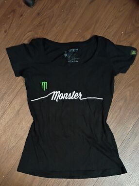 Monster Energy Women’s Black Short Sleeve Logo Tee